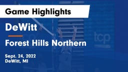 DeWitt  vs Forest Hills Northern Game Highlights - Sept. 24, 2022