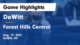 DeWitt  vs Forest Hills Central  Game Highlights - Aug. 19, 2023