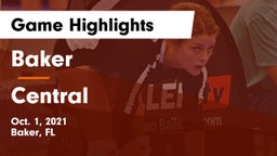 Baker  vs Central Game Highlights - Oct. 1, 2021