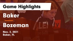 Baker  vs Bozeman Game Highlights - Nov. 2, 2021