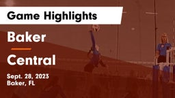 Baker  vs Central Game Highlights - Sept. 28, 2023