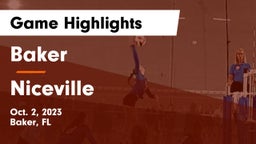 Baker  vs Niceville  Game Highlights - Oct. 2, 2023