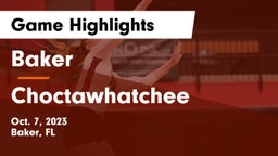 Baker  vs Choctawhatchee  Game Highlights - Oct. 7, 2023