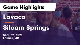 Lavaca  vs Siloam Springs Game Highlights - Sept. 23, 2023