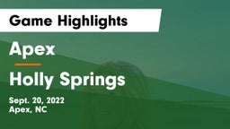 Apex  vs Holly Springs Game Highlights - Sept. 20, 2022