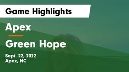 Apex  vs Green Hope Game Highlights - Sept. 22, 2022
