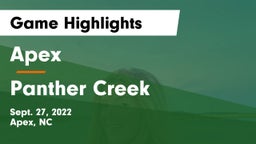 Apex  vs Panther Creek Game Highlights - Sept. 27, 2022