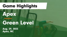 Apex  vs Green Level  Game Highlights - Aug. 29, 2023