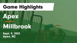 Apex  vs Millbrook  Game Highlights - Sept. 9, 2023