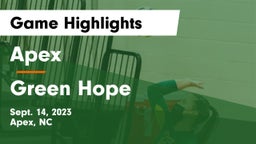 Apex  vs Green Hope Game Highlights - Sept. 14, 2023