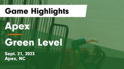 Apex  vs Green Level  Game Highlights - Sept. 21, 2023