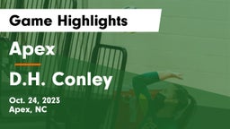 Apex  vs D.H. Conley Game Highlights - Oct. 24, 2023