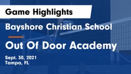 Bayshore Christian School vs Out Of Door Academy Game Highlights - Sept. 30, 2021