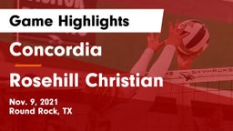 Concordia  vs Rosehill Christian Game Highlights - Nov. 9, 2021