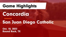 Concordia  vs San Juan Diego Catholic Game Highlights - Oct. 18, 2022