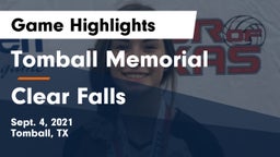 Tomball Memorial  vs Clear Falls Game Highlights - Sept. 4, 2021