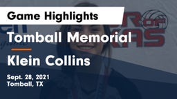 Tomball Memorial  vs Klein Collins  Game Highlights - Sept. 28, 2021