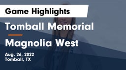 Tomball Memorial  vs Magnolia West  Game Highlights - Aug. 26, 2022