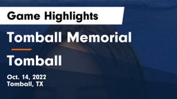 Tomball Memorial  vs Tomball  Game Highlights - Oct. 14, 2022