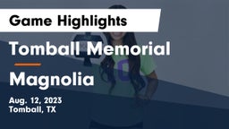 Tomball Memorial  vs Magnolia Game Highlights - Aug. 12, 2023