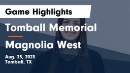 Tomball Memorial  vs Magnolia West  Game Highlights - Aug. 25, 2023