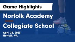 Norfolk Academy vs Collegiate School Game Highlights - April 28, 2023