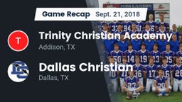 Recap: Trinity Christian Academy  vs. Dallas Christian  2018