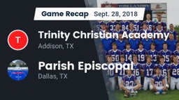 Recap: Trinity Christian Academy  vs. Parish Episcopal  2018