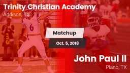 Matchup: Trinity Christian vs. John Paul II  2018