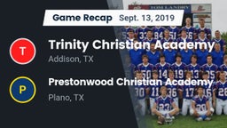 Recap: Trinity Christian Academy  vs. Prestonwood Christian Academy 2019