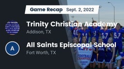 Recap: Trinity Christian Academy  vs. All Saints Episcopal School 2022