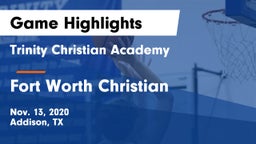 Trinity Christian Academy  vs Fort Worth Christian  Game Highlights - Nov. 13, 2020