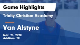Trinity Christian Academy  vs Van Alstyne  Game Highlights - Nov. 23, 2020