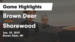 Brown Deer  vs Shorewood  Game Highlights - Jan. 29, 2019