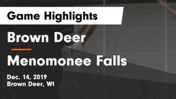 Brown Deer  vs Menomonee Falls  Game Highlights - Dec. 14, 2019