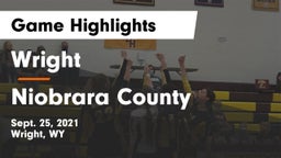 Wright  vs Niobrara County  Game Highlights - Sept. 25, 2021
