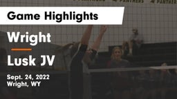 Wright  vs Lusk JV Game Highlights - Sept. 24, 2022