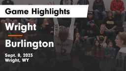 Wright  vs Burlington Game Highlights - Sept. 8, 2023
