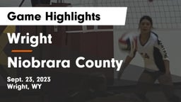 Wright  vs Niobrara County  Game Highlights - Sept. 23, 2023