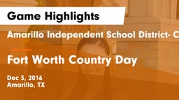 Amarillo Independent School District- Caprock  vs Fort Worth Country Day  Game Highlights - Dec 3, 2016