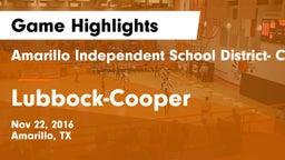 Amarillo Independent School District- Caprock  vs Lubbock-Cooper  Game Highlights - Nov 22, 2016