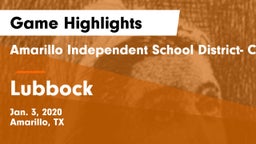 Amarillo Independent School District- Caprock  vs Lubbock  Game Highlights - Jan. 3, 2020