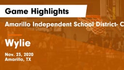 Amarillo Independent School District- Caprock  vs Wylie  Game Highlights - Nov. 23, 2020