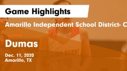 Amarillo Independent School District- Caprock  vs Dumas  Game Highlights - Dec. 11, 2020