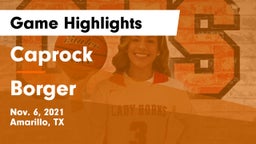 Caprock  vs Borger  Game Highlights - Nov. 6, 2021