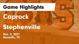 Caprock  vs Stephenville  Game Highlights - Dec. 3, 2021