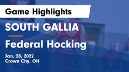 SOUTH GALLIA  vs Federal Hocking  Game Highlights - Jan. 28, 2022