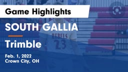 SOUTH GALLIA  vs Trimble  Game Highlights - Feb. 1, 2022