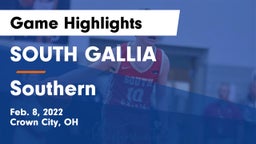 SOUTH GALLIA  vs Southern  Game Highlights - Feb. 8, 2022