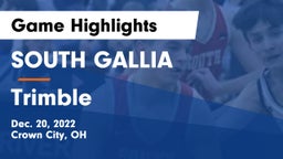 SOUTH GALLIA  vs Trimble  Game Highlights - Dec. 20, 2022